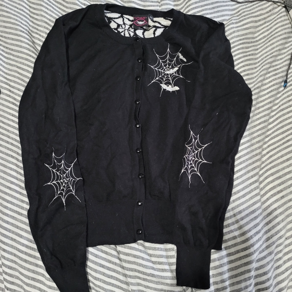 Spiderweb and Bat Cardigan